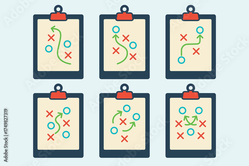 Sport tactical board design icon vector illustration