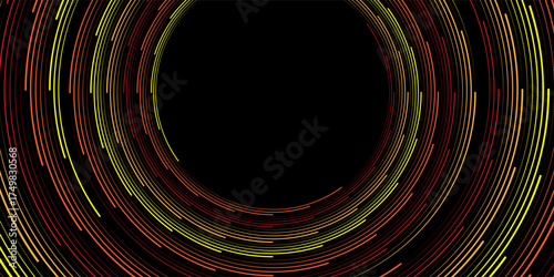 Illustration of abstract red concentric circles. eps 10