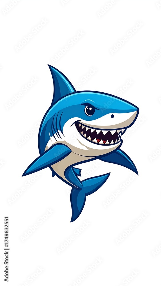 Fototapeta premium Cartoon shark