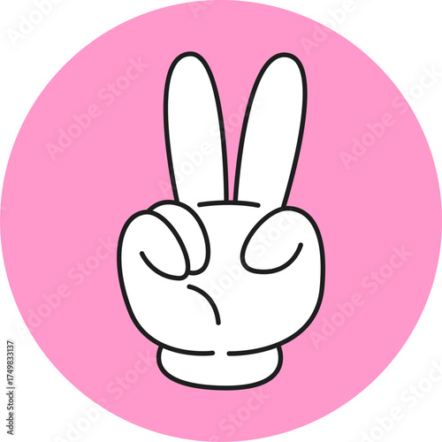 Peace Hand Gesture (V Sign)