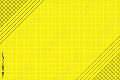 Geometric Tiling Grid – Triangular Pattern with Diagonal Line Subdivisions and Symmetry