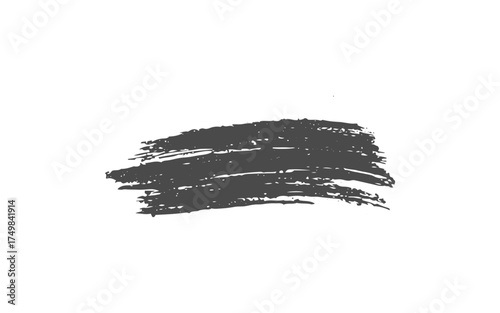 Vector brush strokes grunge isolated on white background.The edges of the stroke are ragged and textured, giving it an artistic or grunge feel
