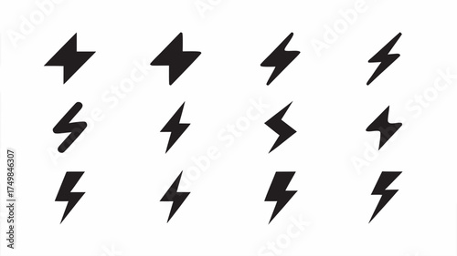 Twelve black arrow icons arranged in a rectangular grid on a white background in a simple vector style | editable eps vectors silhouette