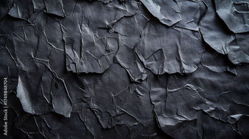 custom made wallpaper toronto digitalDark crumpled paper texture with deep shadows and sharp edges.