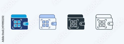 Qr Code Multiple Style Icon Collection