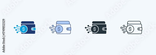 Digital Currency Multiple Style Icon Collection