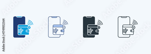 Near Field Communication Multiple Style Icon Collection