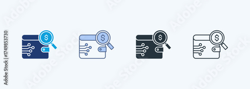 Expense Tracking Multiple Style Icon Collection