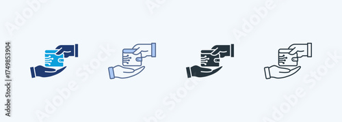 Donation Multiple Style Icon Collection