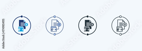 Payroll Integration Multiple Style Icon Collection