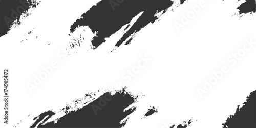 Vector illustration of a grunge black ink splat on a dirty texture background for design
