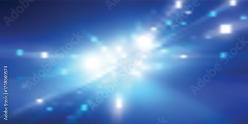 Blue burst abstract background