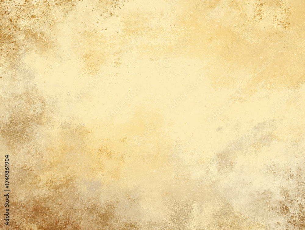 Fototapeta premium Light yellow abstract background with sand-like grunge texture, faded tones, and a vintage, distressed look ideal for websites or paper-style design.