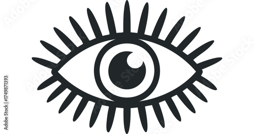 Symbol of protection and awareness eye shape