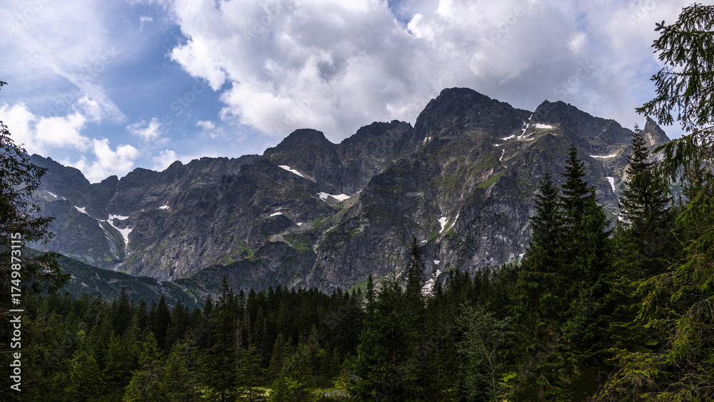 Obraz premium mountain landscape with clouds