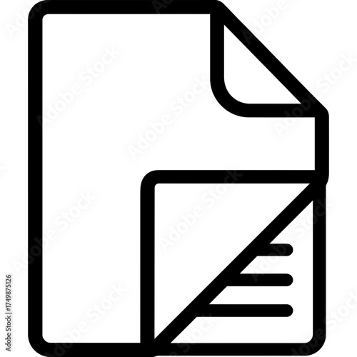 Carbon paper outline icon vector
