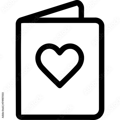 Minimalistic greeting card icon design