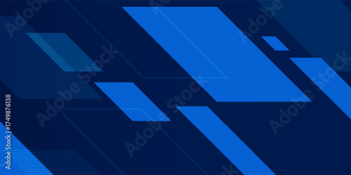 Simple sport background with geometric style. Blue background. Geometric background.