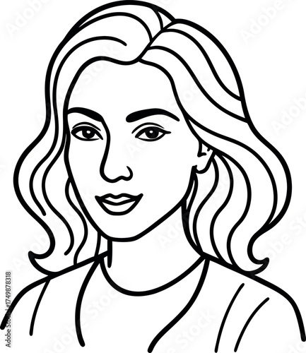 woman with long hair