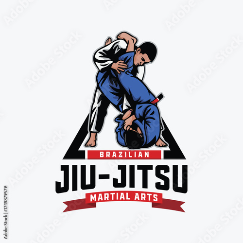 Brazilian Jiu-Jitsu vector logo