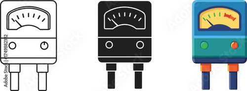Icon of a modern USB plug in simple minimalist style drawing