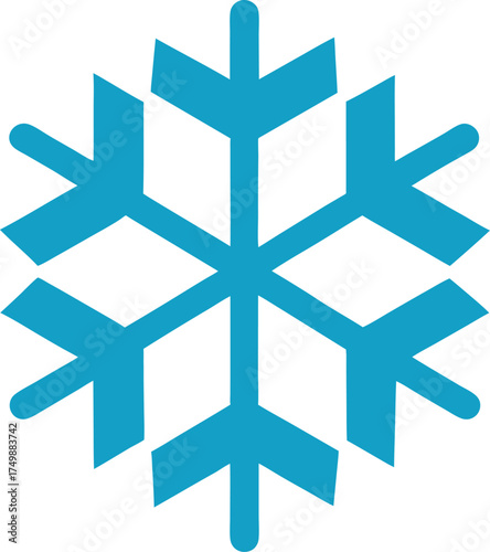 snowflake icon vector illustration