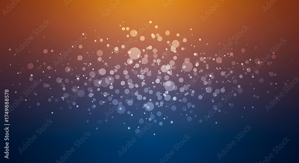 Obraz premium Abstract bokeh lights gradient background with warm and cool tones