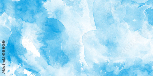 Abstract hand painted blue watercolor background, structure reference Image, blue wall marble wall light art texture violet paint, light blue and white soft flowing shapes create a delicate.