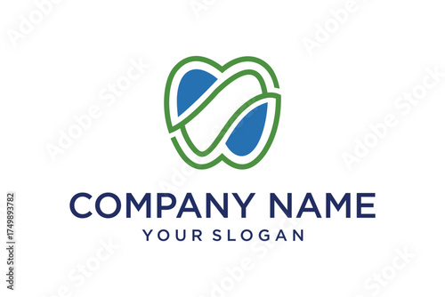 dental logo Abstract shape design vector