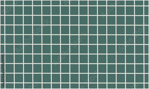 White lattice pattern on dark green background vector