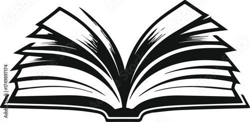 open book vector