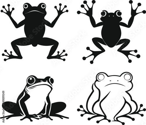 frogs on a branch