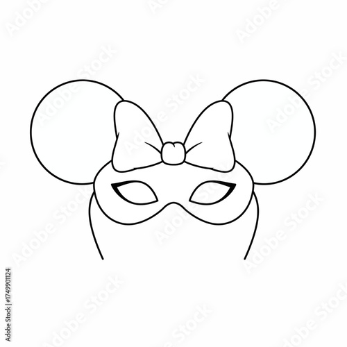 Face mask women cartoon 