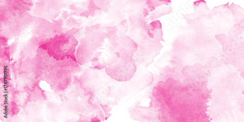 painting of pink and white clouds on a pink background, pink watercolor abstract beautiful composition of soft pink or white
 gradients in abstract forms.