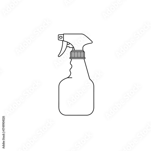 spray bottle isolated with white background