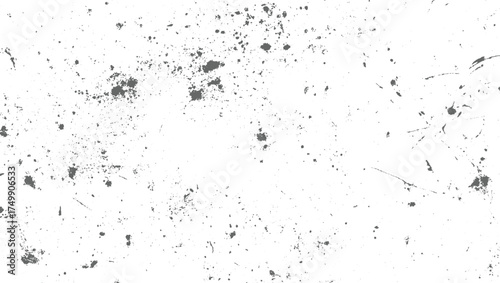 Grey speckles and streaks on white background texture