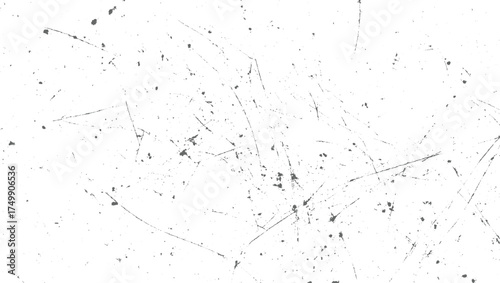 White background with dark grey scratches and speckles abstract black