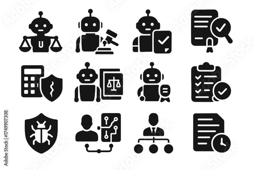 Settlement icon mediator civil claim unit responsibility code tool justice assistant vector