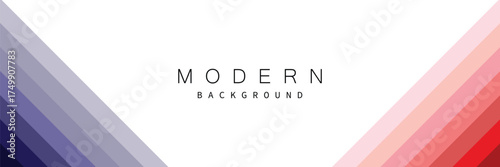 Stunning modern background with vibrant diagonal stripes in cool blues and warm reds for websites, presentations, and creative projects needing a professional touch