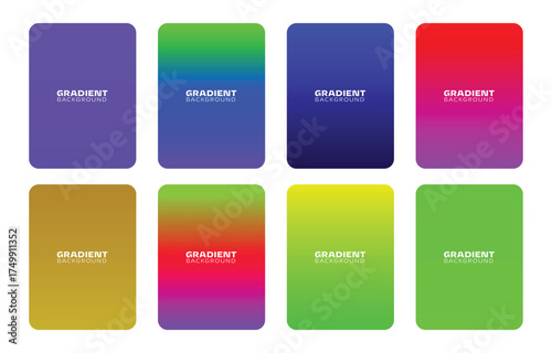 Vibrant gradient rectangles set with subtle textures for abstract digital art and design
