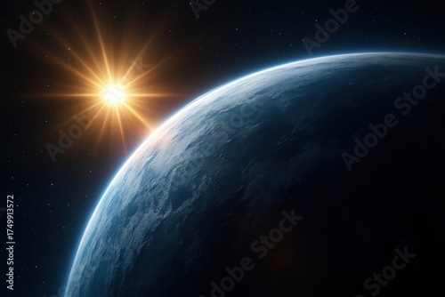 Wallpaper Mural Stunning cosmic sunrise over Earth. Torontodigital.ca