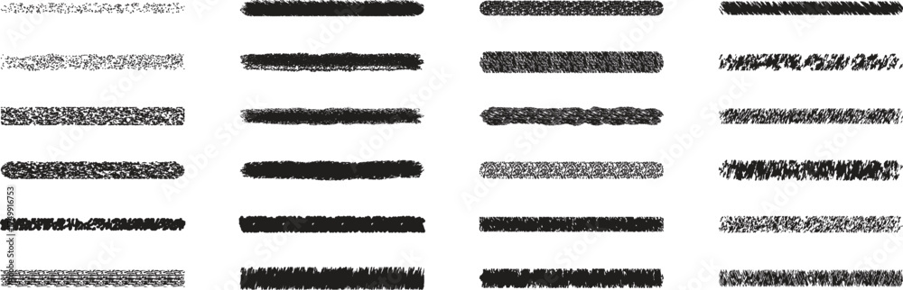 custom made wallpaper toronto digitalBlack chalk line texture set on white background. Grunge hand-drawn horizontal brush strokes for artistic and graphic design projects. Ideal for sketch, paint, or vintage effects.