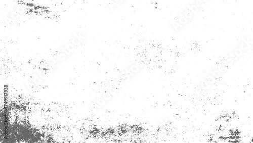 Gray speckled texture on white background vector