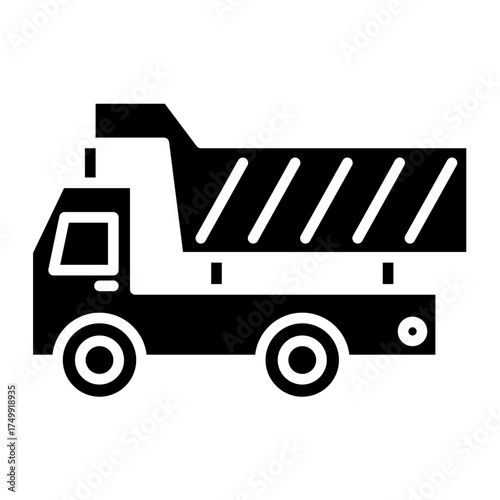 Dumper Truck Vector Icon