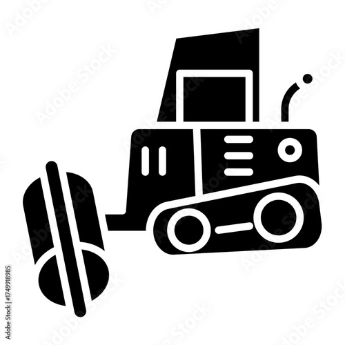 Road Roller Vector Icon