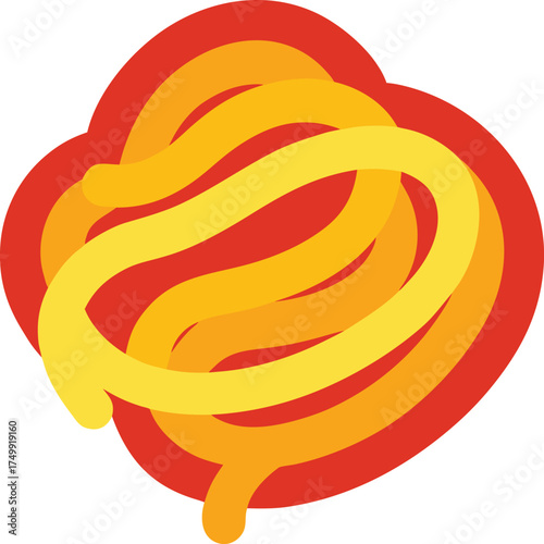 spaghetti clip art on transparent background