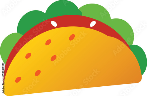 taco plate clip art on transparent background