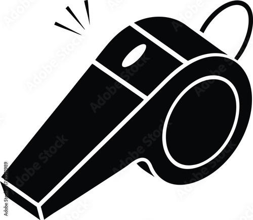 Whistle Silhouette Vector Available on EPS File