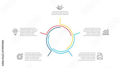 Business Infographic Set — Success Finance and Data Visualization Concept