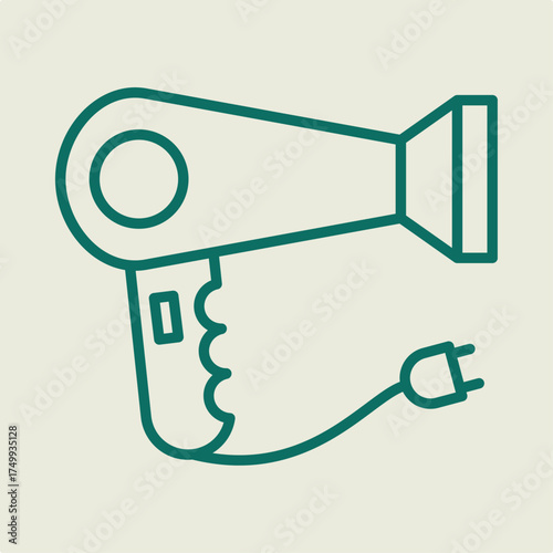 Hair Dryer trendy artwork design useful creative vector Illustration flawless colorful background